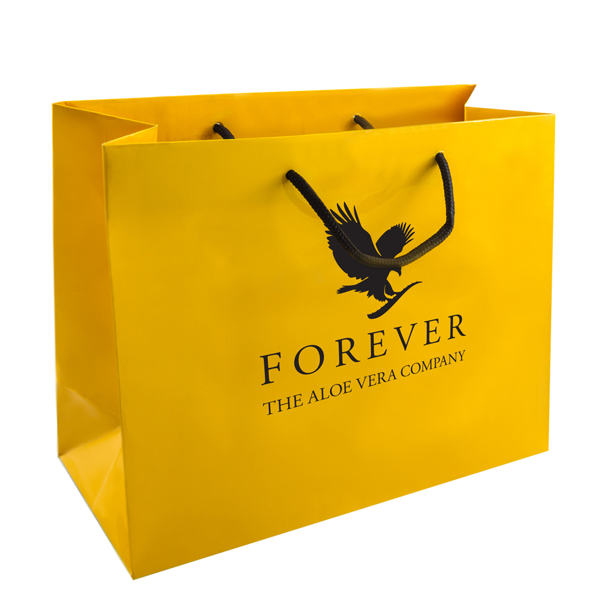 Punga mare galbena de cadouri personalizata de la Forever